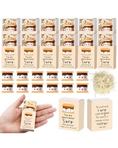 Wettarn 12 Sets Employee Appreciation Gifts Smore Gifts Bulk Marshmallow with Box Office Party Favors Thank You Gift Rewards for Teacher Nurse Coworkers Staff Team Volunteers Marshmallow