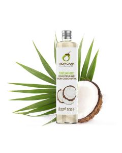 Tropicana Virgin Coconut Oil 100% Organic Cold-Pressed Virgin Coconut Oil 100 ml 3.38 fl. oz.