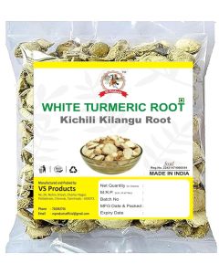 VS Products Poolankilangu Root 25g Zeodary Root Curcuma Zedoaria Kichilli Kilangu Kachur White Turmeric whole pack of 1 x 25g