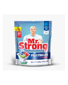 Mr. Strong All-in-One Dishwasher Pods (21 Pack) – L Size – Lemon Fresh