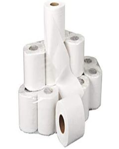 Dhwani Enterprise Toilet Paper Roll 2200 cm 2 Ply (220 Pulls) (Pack of 12) WITH CHECK DUSTER CLOTH FREE