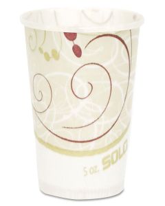 SOLO R53SYMPK Paper Water Cups, Waxed, 5oz, 100/Pack