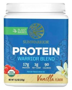Sunwarrior Blend High Performance Plant Based Keto Friendly Vegan Organic Protein Powder Vanilla 375G