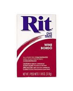 All Purpose Concentrated Rit Dye Powder Single Pack for Clothing Dcor and Crafts Wine