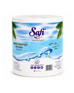 SAFI Maxi Roll Paper Towel 2-Ply Laminated 500 Sheets/ Heavy Duty Centerpull Kitchen & Multi-Purpose Roll
