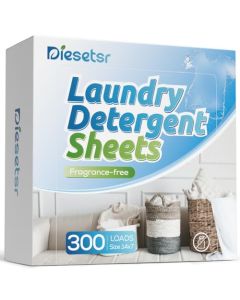 Laundry Detergent Sheets 300 Loads Diesetsr Laundry Sheet ECOfriendly Travel PlasticFree Washing Detergent Soap SheetsFragranceFree