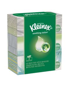 Kleenex Lotion Facial Tissue 120 Count 3 Pack