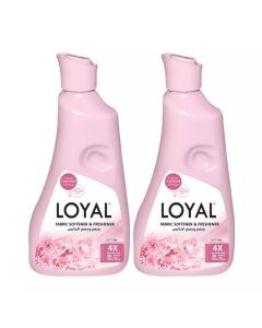 Loyal Fabric Softener and Freshener Soft Pink 4X Concentrated Liquid- 2X1500ml