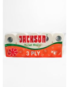 Jackson Toilet Paper 3 Ply (Pack of 20 Rolls) 270+ Tissue Paper Pulls/Roll Guaranteed! - 2700+ Tissue Pulls