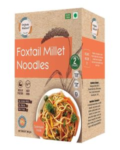 Organic Wisdom-Back to Roots Foxtail Noodles / 384 gm (Contains 2 Packs) / No MSG, No Maida, No Junk / Not Fried - Sun Dried / Rich in Protein & VIT B
