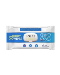 Lole's XL Body Cleaning Wet Wipes, Pack of 1 x 48 Wipes