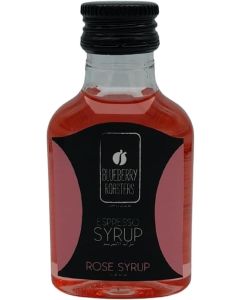 Blueberry Roasters Rose Syrup - 100 ml Espresso Syrup for Beverages and Desserts