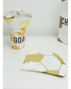 Set Of 16 Party Champions Foil Napkin