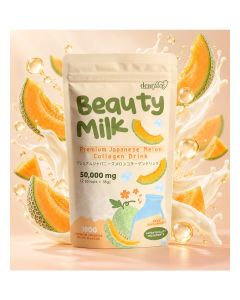 Dearface Beauty Milk Premium Japanese Melon Collagen Drink 50000mg / 10 Sachets 180g