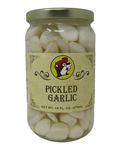 Bucees Pickled Garlic in a Resealable Jar Gluten Free No High Fructose Corn Syrup 16 Fl Ounces