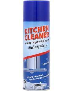 Kitchen Grease Remover Aerosol Cleaner, Heavy Duty Formula for Removing Tough Cooking Residue, Oil Splatters and Sticky Build Up, Ideal for Home and Commercial Kitchens, Quick Cleaning Performance, Convenient Spray Can Design, Long Lasting Use