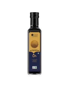 Bliss of Earth 500ML Organic Yellow Mustard Seed Oil for Cooking Cold Pressed & Hexane Free