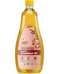 Organic Tattva Cold Pressed Groundnut Oil - 1 Liter