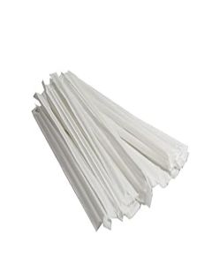 Perfect Stix Jumbo 7.75" Wrapped Clear Standard Plastic Straws. Pack of 500. Thickness 0.23 Standard Jumbo