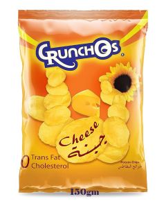 Crunchos Chips Natural Potatoes I Cheese I 150Gm I Zero Cholesterol & Zero Trans Fat