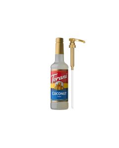 Torani Coconut Syrup for Drinks Flavoring for Coffee and Cocktails Pump Included 254 Oz
