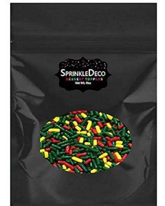 Fiesta Yellow Green Red Cake Pop Cookie Cupcake Cakes Semi-Sweet Edible Confetti Decorations Sprinkles Dessert Jimmies Toppers