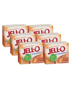 JellO Cook Serve Butterscotch Pudding Pie Filling 35 oz Boxes Pack of 6