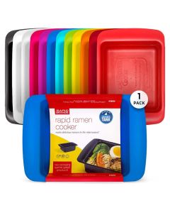 Rapid Ramen Cooker Microwavable Cookware for Instant Ramen BPA Free and Dishwasher Safe Perfect for Dorm Small Kitchen or Office Blue