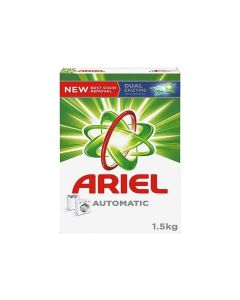 Ariel Automatic Laundry Detergent Powder with Dual Enzyme Technology- 1.5Kg