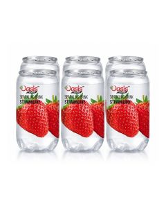 Oasis Foods Sparkling Strawberry Drink - Pack of 6