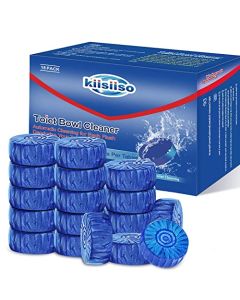 KIISIISO Toilet Bowl Cleaner Blue Tablets 18 Pack SlowDissolving Automatic Bowl Tank Cleaner Septic Safe Plumbing Friendly for Bathroom Toilet Cleaning Prevents Tough Stains