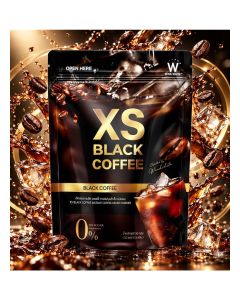 Wink White XS Black Coffee No Sugar Instant Powder – Rich Taste & Healthy Lifestyle Drink, 10 Sachets