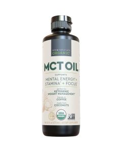 Viva Naturals Organic MCT Oil 16 fl oz Best MCT Oil Organic for Coffee MCT Coconut Oil Supports Energy Mental Clarity USDA Organic NonGMO Paleo Keto Certified MCT Wellness