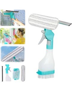 MAPPLE CREATION Ultimate Glass Cleaning Effortless Scraping Wiping Scrubbing Spraying StreakFree AllPurpose Tool for BathroomMirrorWindow Tile Perfect Cleaning Companion for Home Office