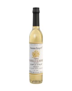 Sonoma Syrup Co. Vanilla Almond Infused Simple Syrup 12.7 fl oz / for Cocktails, Tea, and Baking / Hand Crafted in the USA