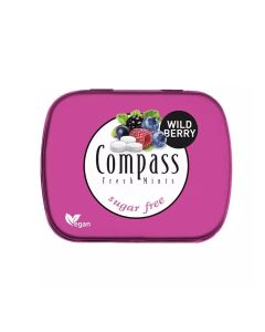 Compass Sugar Free Fresh Mint Chewing Gum In Wild Berry Flavor- 14gms