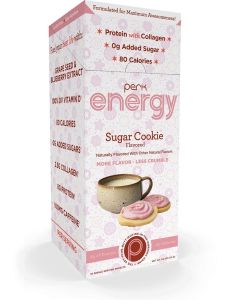 Perk Energy Drink Mix (Sugar Cookie) 10 Stick Packs - Caffeinated Healthy Coffee Alternative with Protein, 100mg of Caffeine, Gluten-Free, Soy-Free, Peanut-Free
