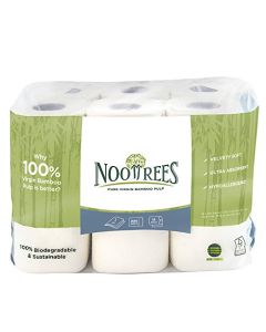 NooTrees Bamboo Toilet Paper Eco Friendly TreeFree Biodegradable Septic Safe ChemicalFree FSC Certified Bathroom Tissue 3ply Toilet Paper 220 Sheets 12 Rolls Pack of 1