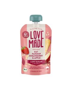 Love Made Organic Porridge Grod - Oat, Parsnip, Strawberry & Apple - 100g (Pack of 7)