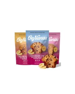 GoNanas Banana Bread Mix Variety Pack Vegan Gluten Free Healthy Snacks Oat Flour Banana Bread or Banana Muffin Mix Women Owned US Ingredients Dairy Free Nut Free Delicious Snacks 3 Pack