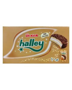 Ulker Halley Sandwich Biscuit Marshmallow With Chocolate Coated- 10X26gms