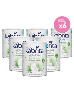 Kabrita 3 Goat Milk Toddler Formula, 800g (1-3 Years) Pack of 6