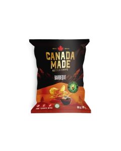 Canada Made Healthy Snacks - 100% Avocado Oil Kettle Cooked Potato Chips - BBQ Flavor, Vegan, Gluten Free, Nut Free Healthy Chips - Made in Canada Snacks - 40g Bag