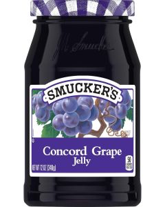 Smucker's Concord Grape Jelly - 12 Ounce Jar of Sweet Grape Spread