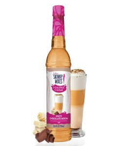 Jordan's Skinny Syrups, White Chocolate Mocha Coffee Syrup, Sugar Free, 25.4 Ounces (Pack of 1), Barista Collection, Zero Calorie Drink Flavoring & Mixes