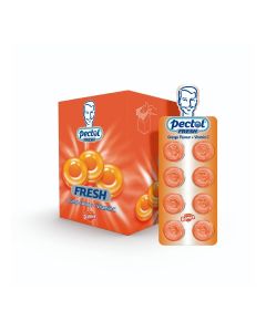 Pectol Fresh Orange Flavour Lozenges With Vitamin C - Pack of 24 Pieces