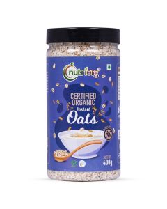 Nutriorg Organic Instant Oats 400g / Gluten free / Weight Management / Fiber Rich Oats
