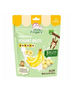 Little Fingers Freeze-Dried Yogurt Melts Banana 15g / Healthy Baby & Toddler Snack / 10+ Months