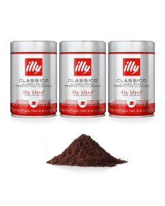 Classico Ground Espresso, Medium Roast, 100% Arabica Coffee Blend (Pack of 3)