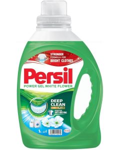 Persil Power Gel Liquid Laundry Detergent, With Deep Clean Technology, White Flower, 1L